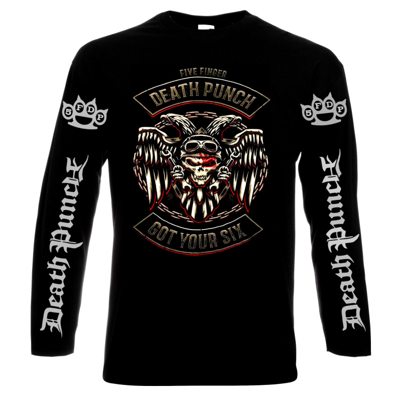 LONG SLEEVE T-SHIRTS Five Finger Death Punch, Got your six, men's long sleeve t-shirt, 100% cotton, S to 5XL